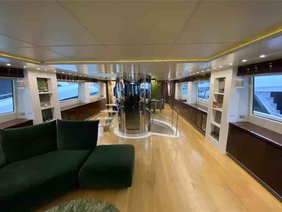 Permare – Amer 36M 2009 – 3-Deck Superyacht for Sale (2019 Refit – 5 Cabins – Elevator) - View 7