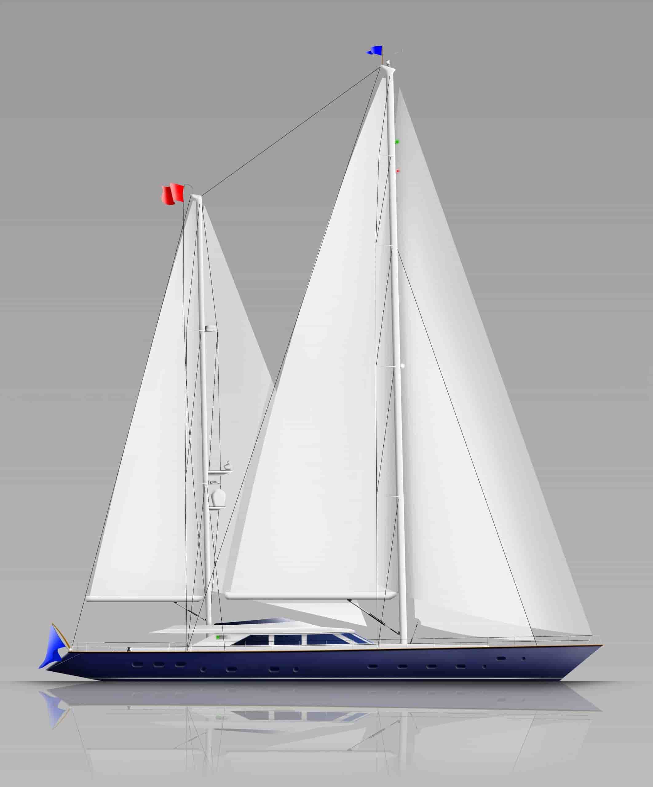 Cantieri de Pisa Motorsailor 42 M Steel Ketch - View 2