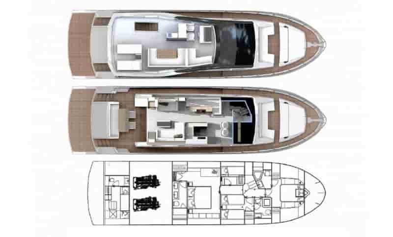 Astondoa 66 Flybridge - View 2