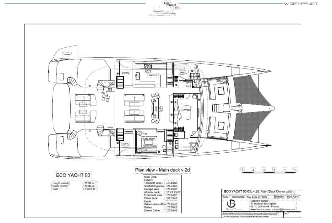 Pajot Custom Eco Yacht 90 Catamaran - View 4