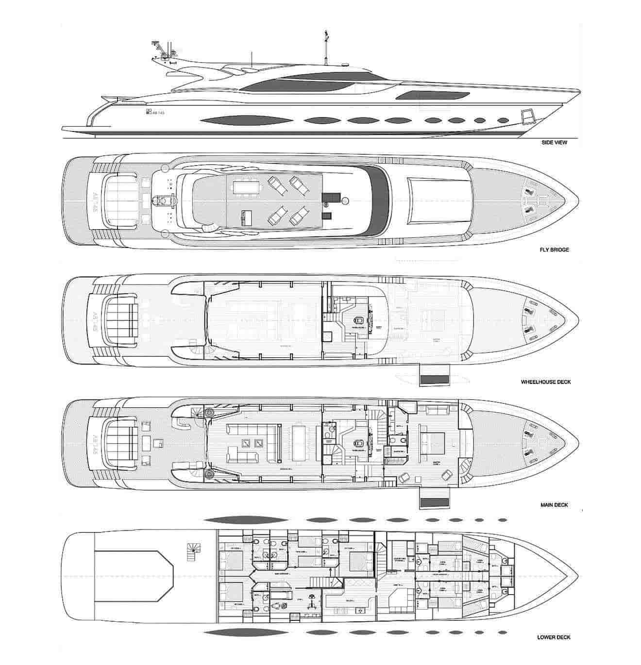 AB Yachts 145 - View 2