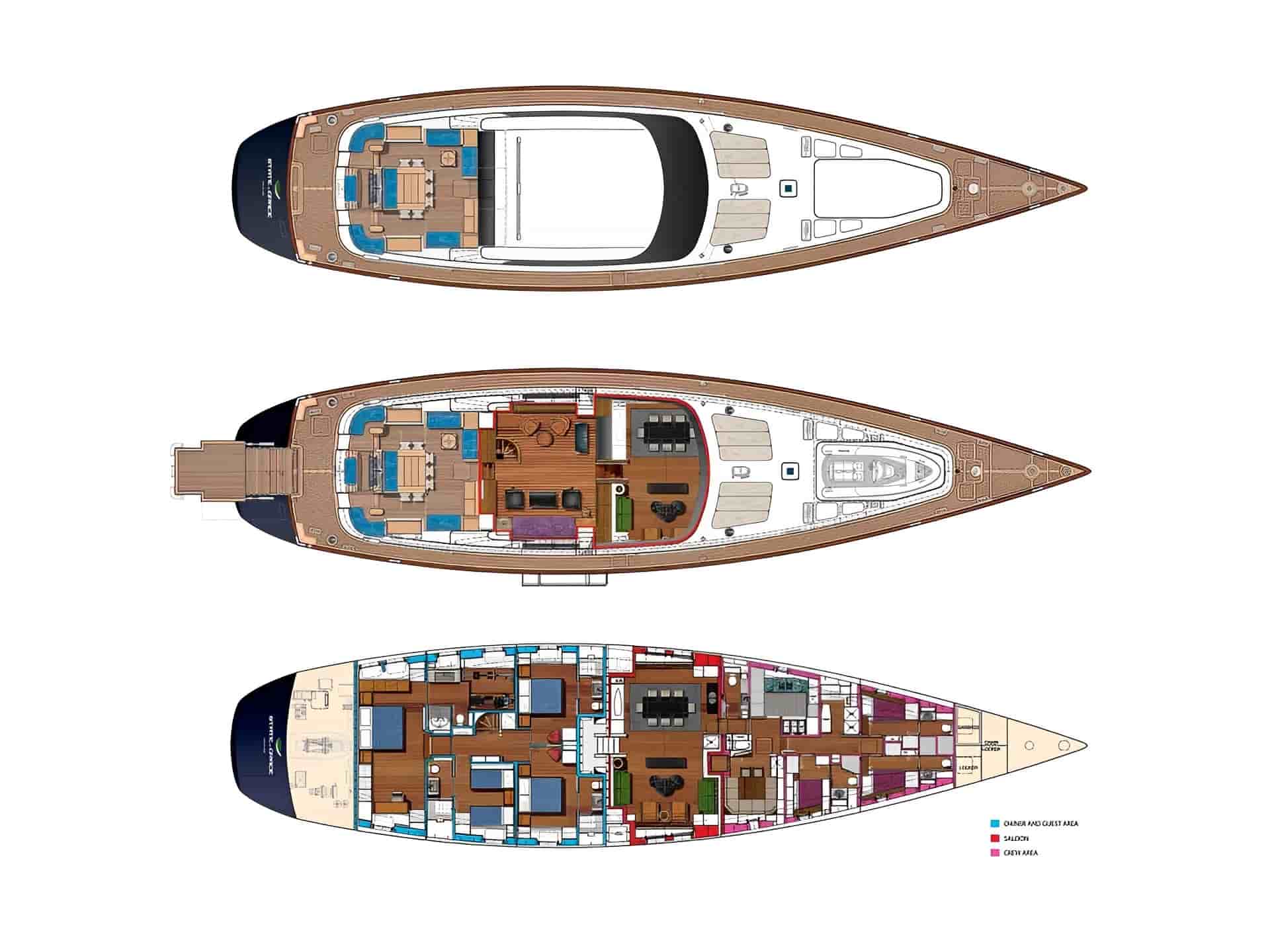 Perini Navi 40M Sloop - View 3