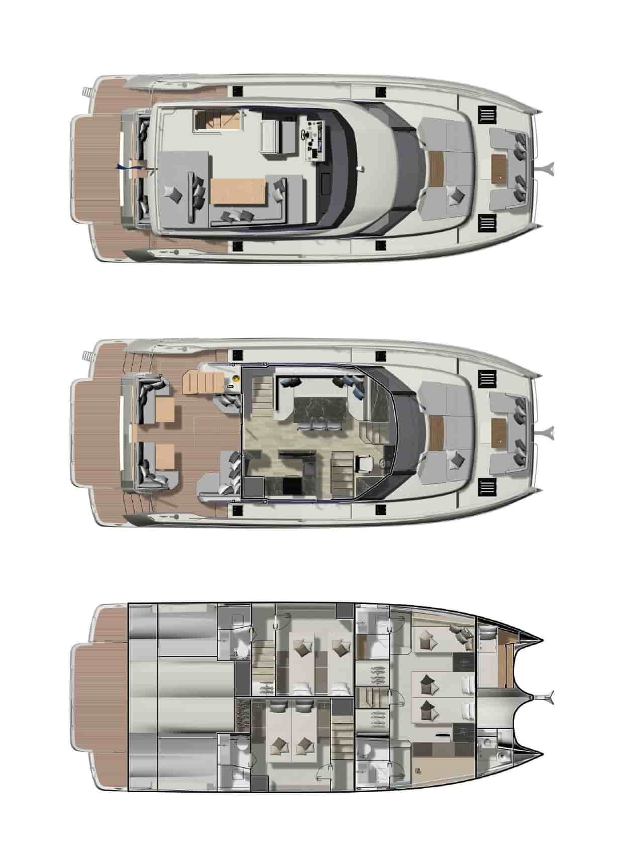 Prestige M48 Power Catamaran - View 2